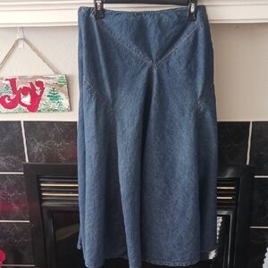 Ralph Lauren Blue A-Line Denim Skirt
